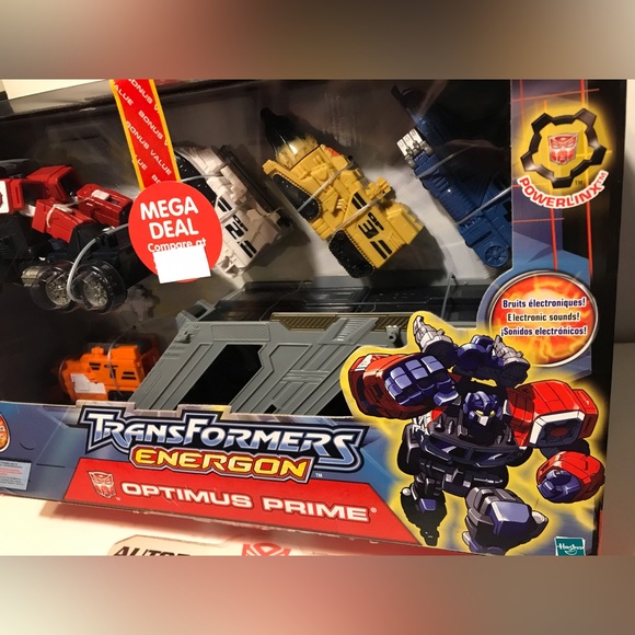 Vintage Hasbro TRANSFORMERS ENERGON POWERLINX OPTIMUS PRIME And MEGATRON 2 PACK - Picture 4 of 13
